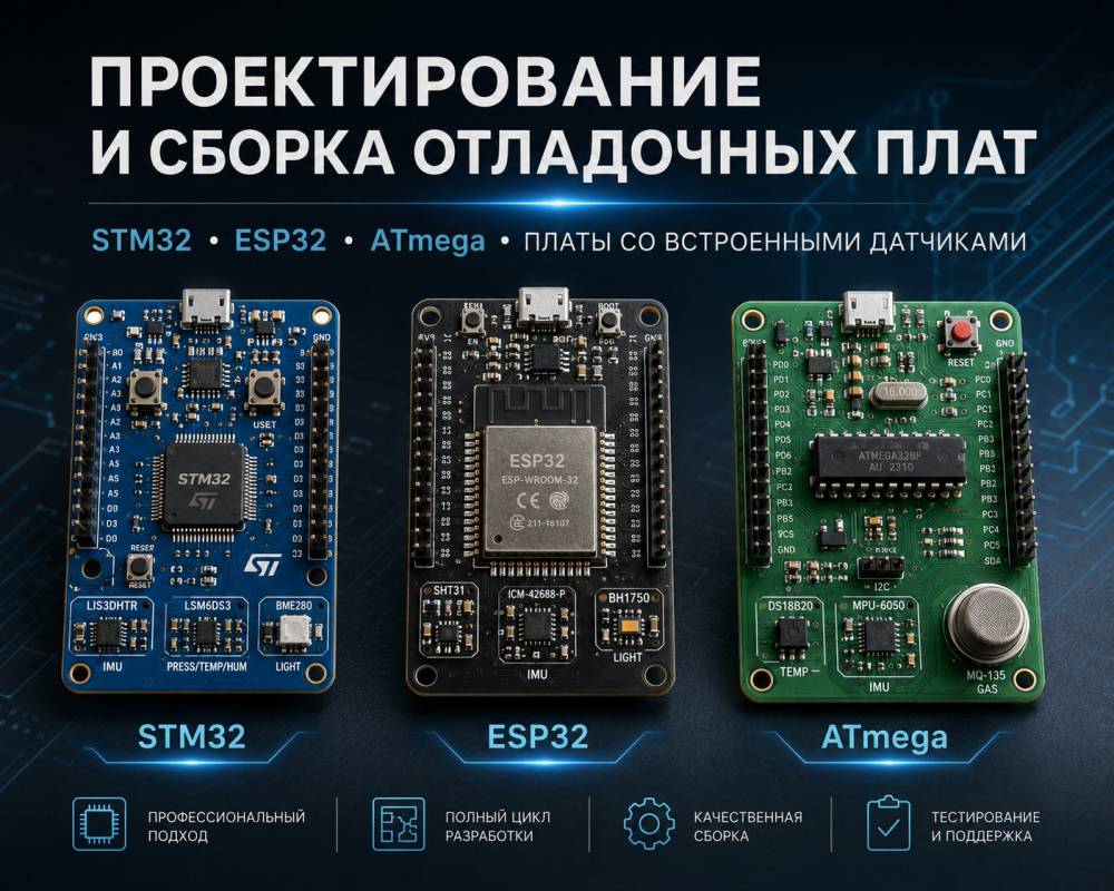 Разработка отладочных плат под заказ