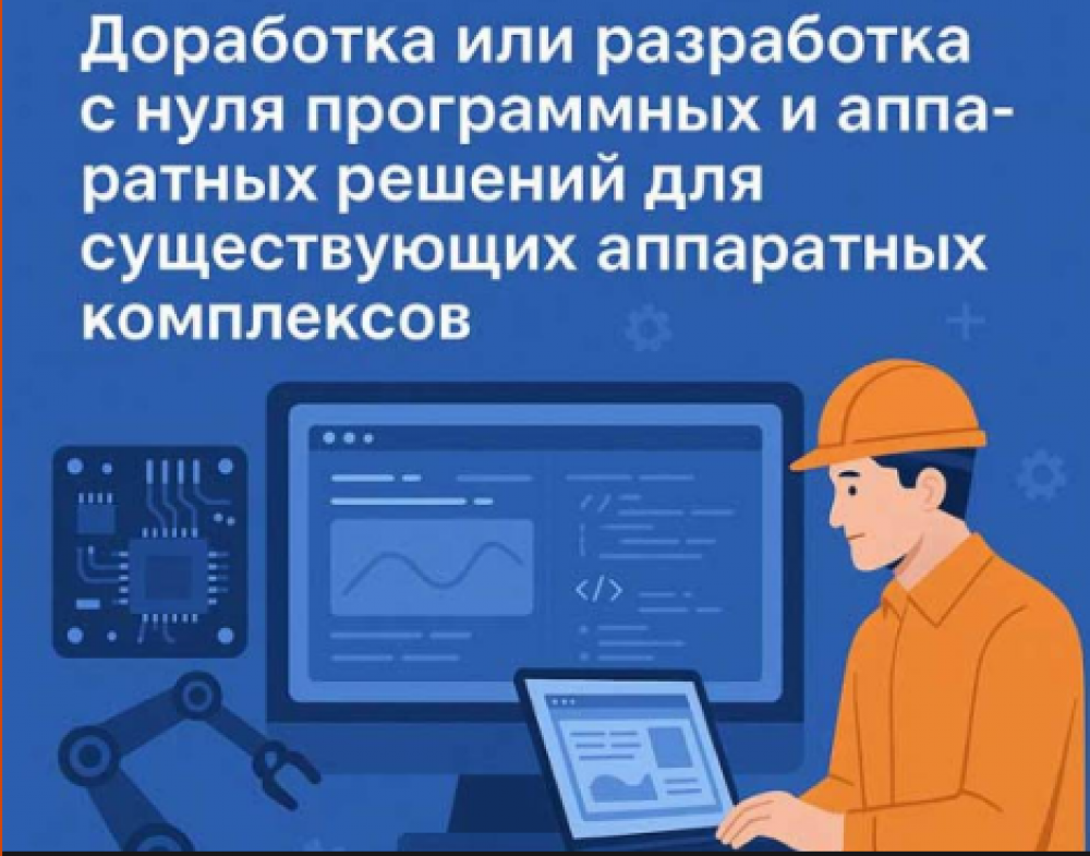 Доработка или разработка с нуля программных и аппаратных решений для  существующих аппаратных комплексов